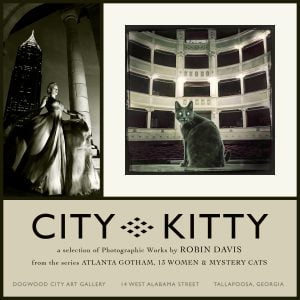 City - Kitty at Dogwood City Galllery solo ehxibition by Robin Davis